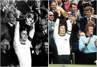 1974年夏天，贝肯鲍尔先后带领拜仁和西德，捧起了欧冠冠军和世界杯冠军